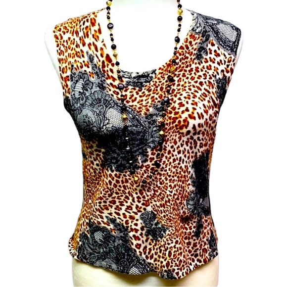 Elizabeth Animal Print Blouse - Picture 1 of 6